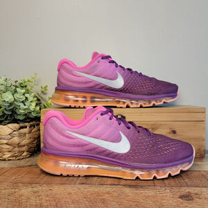 Nike Air Max 2017 Running Athletic Shoes Sneakers Pink Bright Purple Mesh 9.5